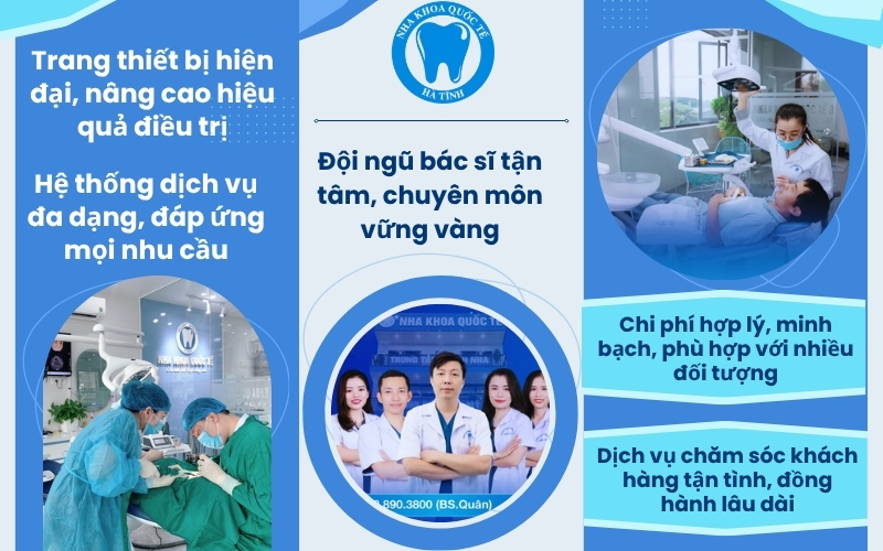 Nha khoa Hà Tĩnh uy tín với công nghệ hiện đại, bác sĩ giỏi, dịch vụ toàn diện, chi phí hợp lý