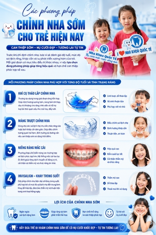Mỗi phương pháp chỉnh nha phù hợp với từng độ tuổi và tình trạng răng