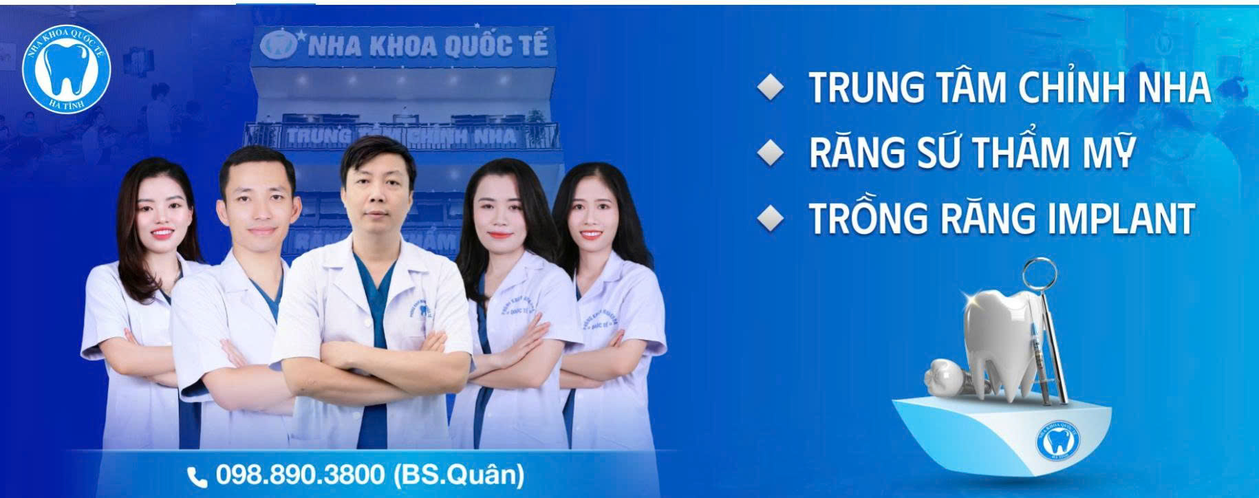 Nha khoa Quốc Tế Hà Tĩnh là địa chỉ chăm sóc răng miệng uy tín với gần 15 năm kinh nghiệm tại Hà Tĩnh