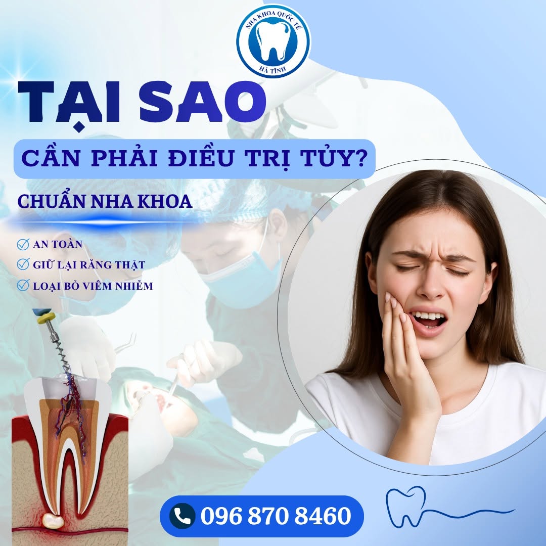 Điều trị tủy răng sớm giúp giảm đau, kiểm soát nhiễm trùng và tăng khả năng bảo tồn răng