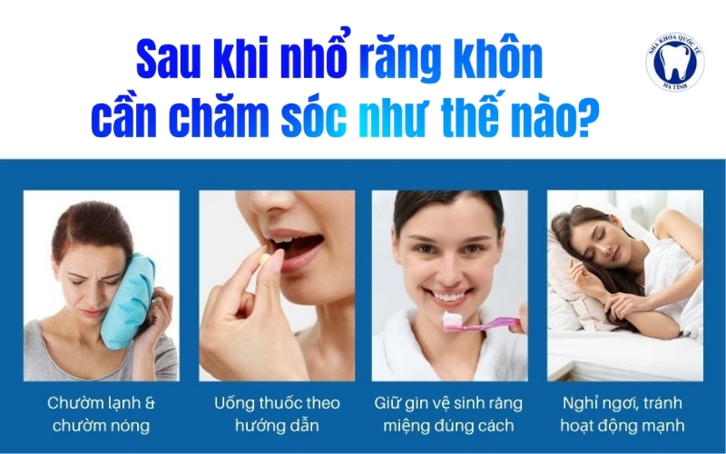 Chăm sóc sau nhổ răng khôn đúng cách giúp giảm sưng đau, hạn chế biến chứng và nhanh lành thương